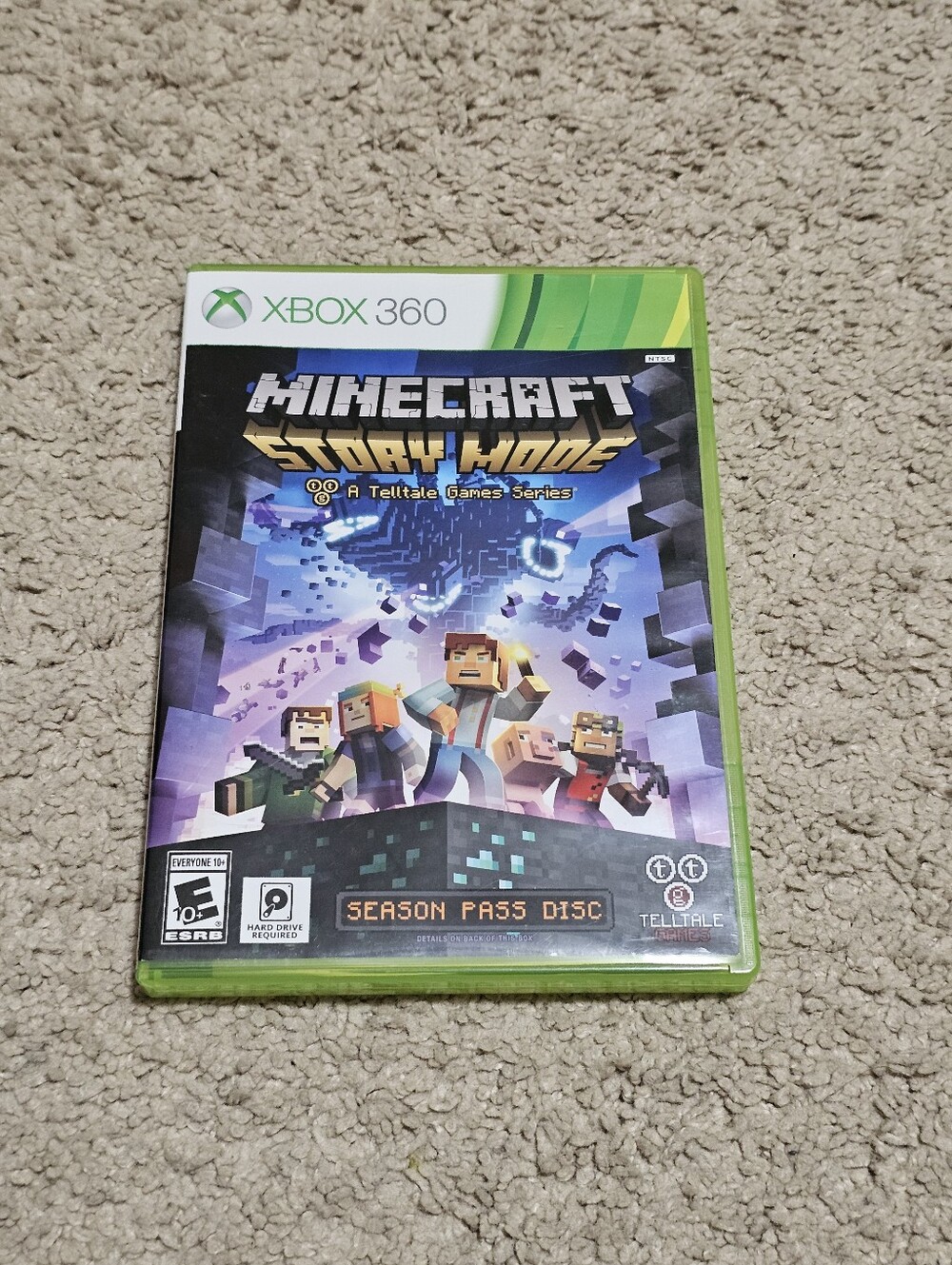 Minecraft: Story Mode - Season Pass Disc - Microsoft Xbox 360 - Mojang - Tested